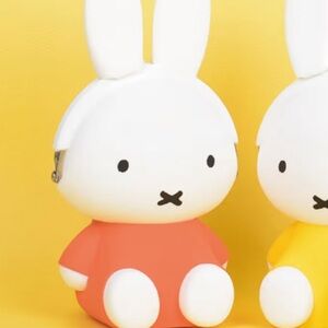 Cute Bunny Silicone Coin Pouch - Coral